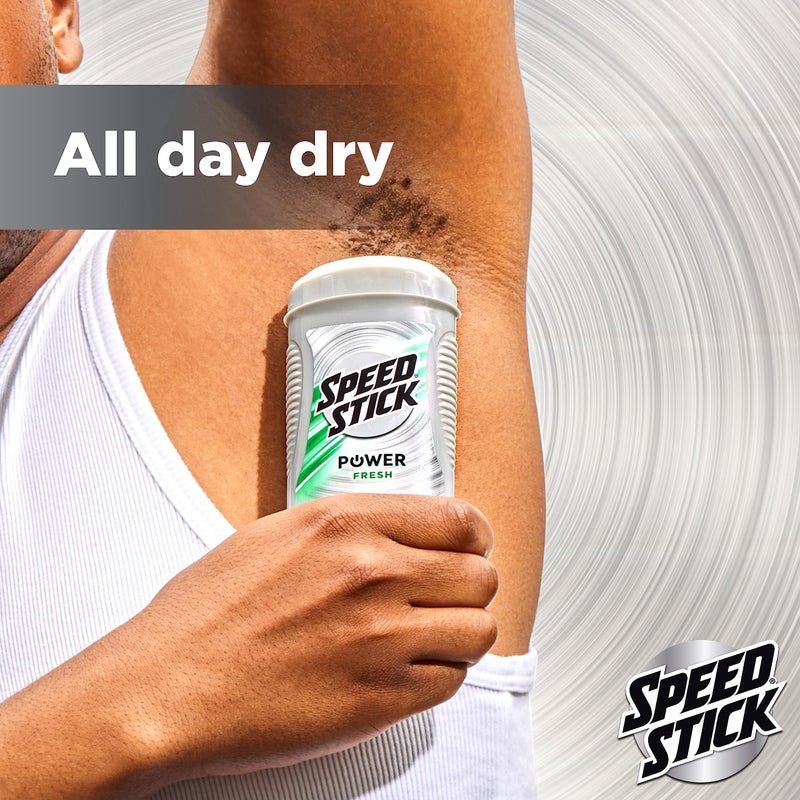 Speed Stick Men's Deodorant, Fresh, 3 Ounce, 4 Pack - Image 3