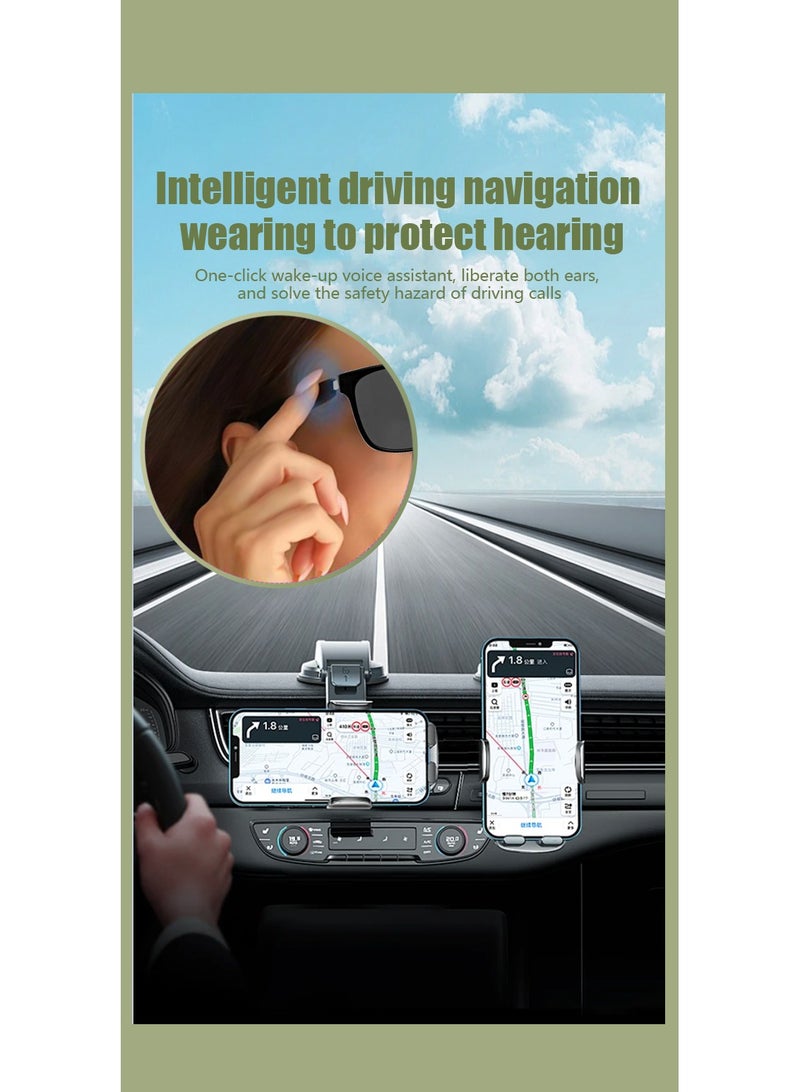 جولف لينك نظارات شمسية سماعات حماية من الأشعة فوق البنفسجية مكالمات موسيقية تقليل الضوضاء سماعة محمولة GS08 تحكم باللمس ذكي نظارات شمسية ذكية زرقاء - Image 5