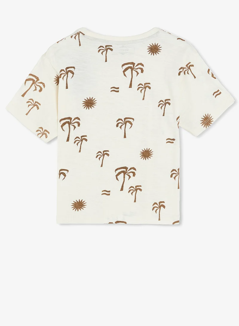 ريبلز مع نمشي Boys Drop Shoulder T-Shirts