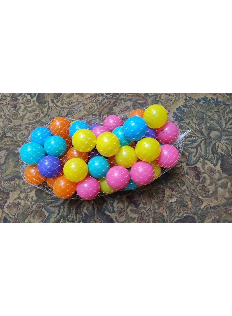 Kids Plastic Ball Pit Balls Set, Lightweight Play Balls for Ball Pit Tent and Playhouse, Safe Fun Toy for Toddlers and Babies, Indoor Outdoor Play and Nursery Gift