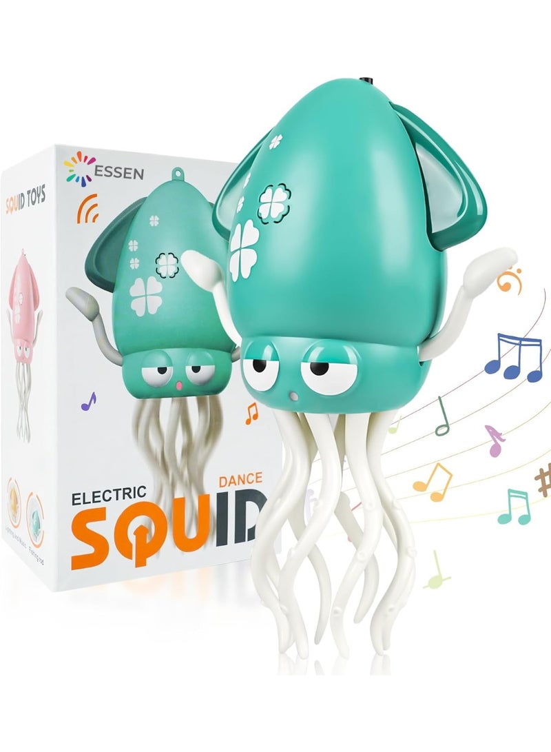 ESSEN Dancing Octopus Baby Toy, Electric Crawling Squid Tummy Time Toy, Rechargeable Magic Dancing Music Octopus Baby Toys for 3 4 5 6 Year Old Kids Boy Girl Birthday Gifts - Image 1