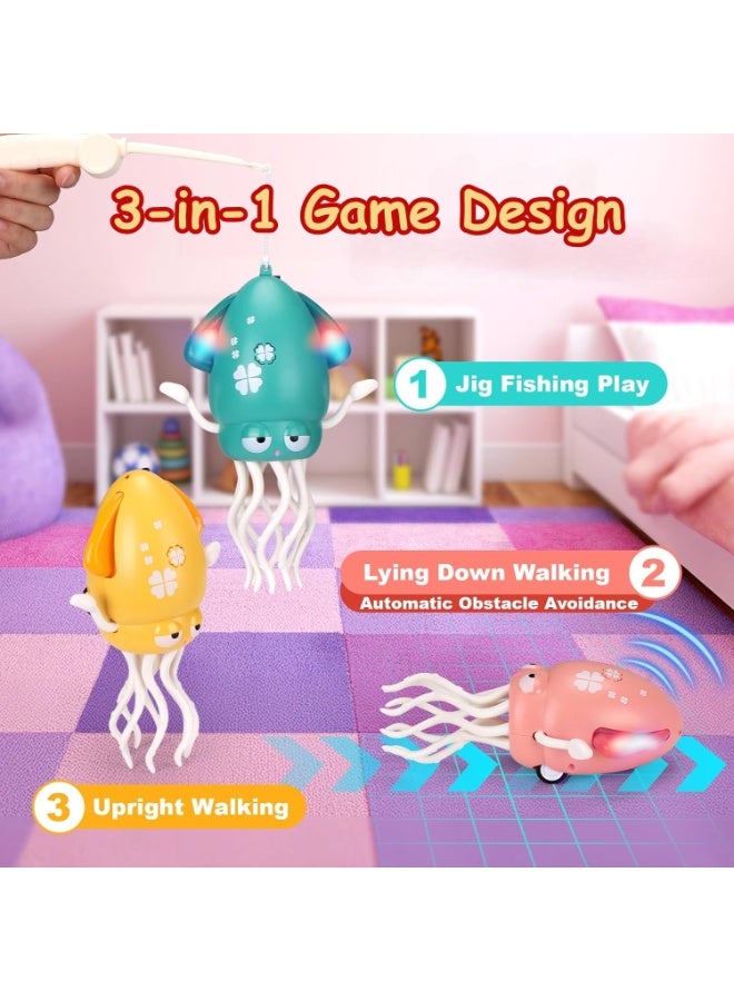 ESSEN Dancing Octopus Baby Toy, Electric Crawling Squid Tummy Time Toy, Rechargeable Magic Dancing Music Octopus Baby Toys for 3 4 5 6 Year Old Kids Boy Girl Birthday Gifts - Image 3