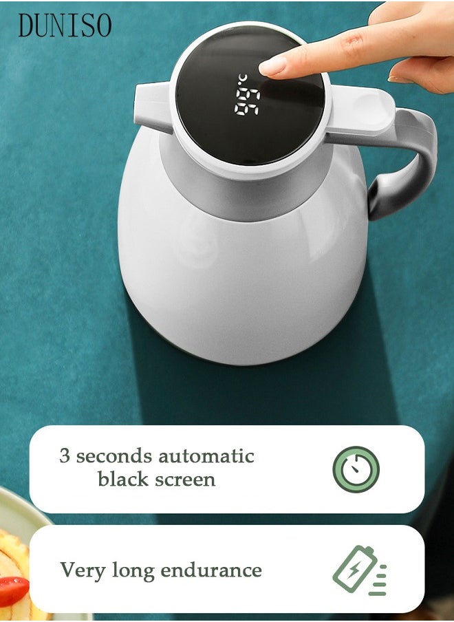 DUNISO Large capacity intelligent kettle, LED temperature display thermos, office bedroom, tea, coffee, milk  - Image 5