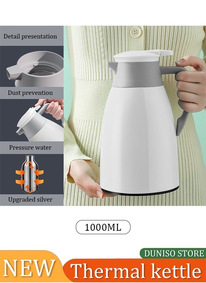 DUNISO Large capacity intelligent kettle, LED temperature display thermos, office bedroom, tea, coffee, milk  - Image 1