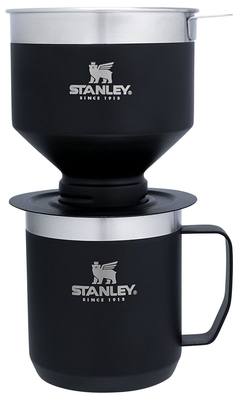 STANLEY Perfect Brew Pour Over Set | 12 oz Camp Mug with Lid Included | Drip Coffee Maker with Reusable Filter | Insulated Stainless Steel | BPA-Free | Matte Black - Image 3