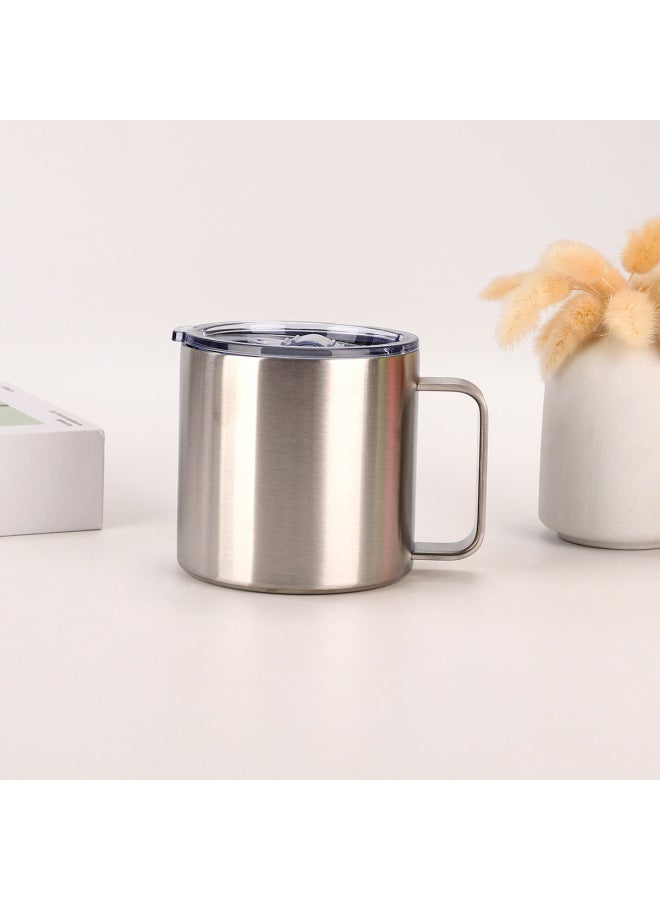 304 Stainless Steel Thermos 12oz Business Office Gift Water Cup American Style Coffee Mug With Handle