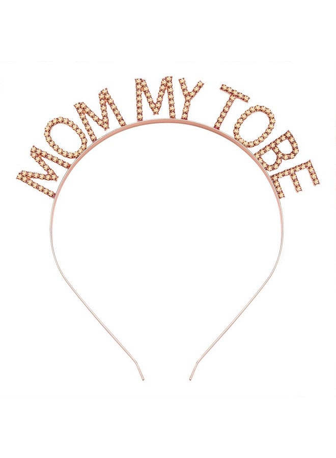 HSWE Mother’S Day Headband Sparkle Rhinestone Crystal Mom My To Be Tiara Crown Hairbands For New Mama Birthday Mother’S Day Gift - Image 1