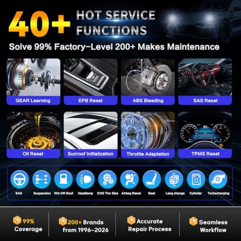 ماسح ضوئي MaxiCheck MX900 Obd2، مثل MaxiCOM MK900 MK900BT، ترقية MK808 MX808، جميع أدوات المسح التشخيصي للسيارات، 40+ خدمة، 3000+ اختبار نشط، CAN FD/DoIP، FCA - Image 5