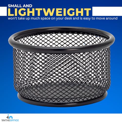 1InTheOffice Mesh Paper Clip Holder For desk, Paperclip Holder (2 Pack) - Image 5