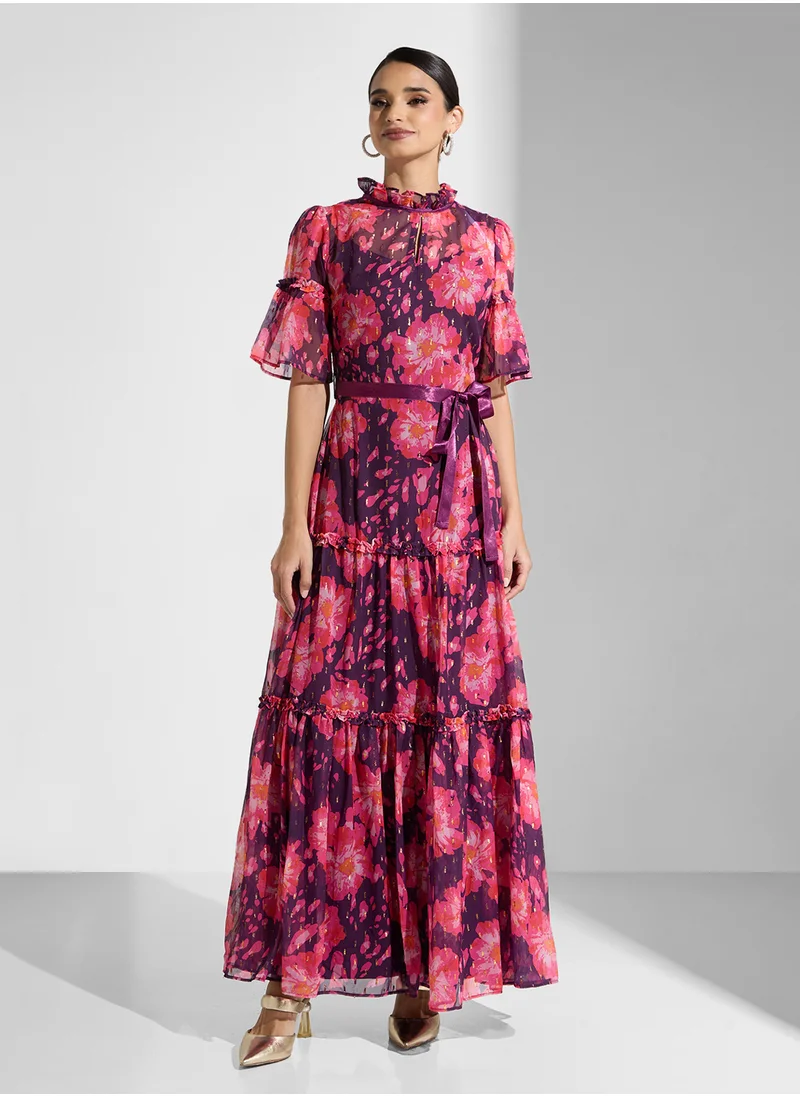 فروك اند فرل Floral Printed Dress