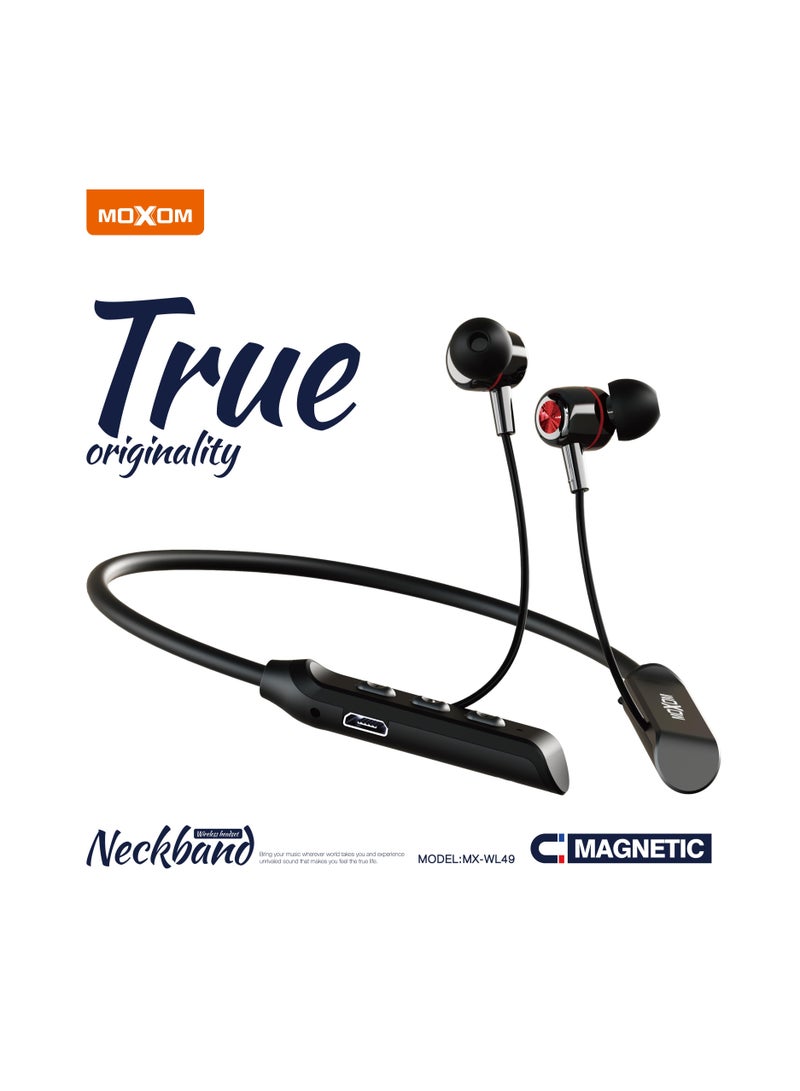 موكسوم WL49 سماعات أذن لاسلكية مزودة بتقنية البلوتوث 5.0 داخل الأذن مع ميكروفون أسود - Image 3