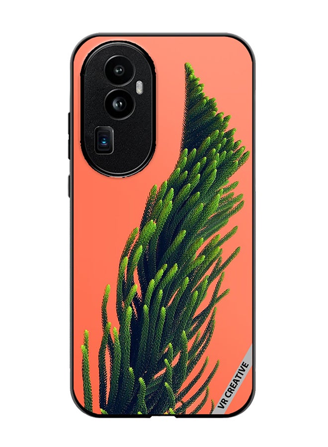 VR CREATIVE Protective Case Cover For Oppo Reno 10 Pro Plus Green Leafs Plant Poster Design Multicolour - Image 1