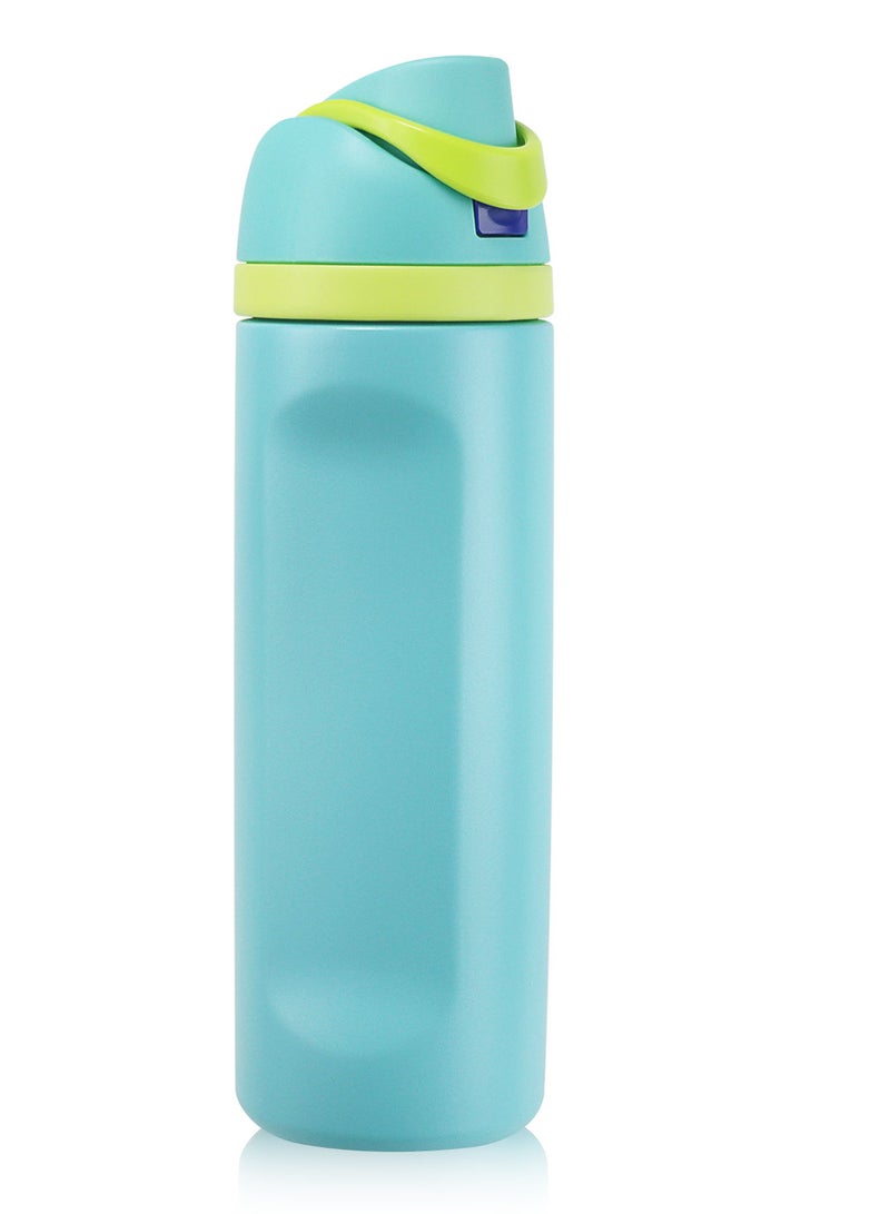 GIFUBOWA Vacuum Insulated Stainless Steel 24oz Water Bottle Leak Proof Easy to Open Metal Thermos for Sports and Yoga - Image 1