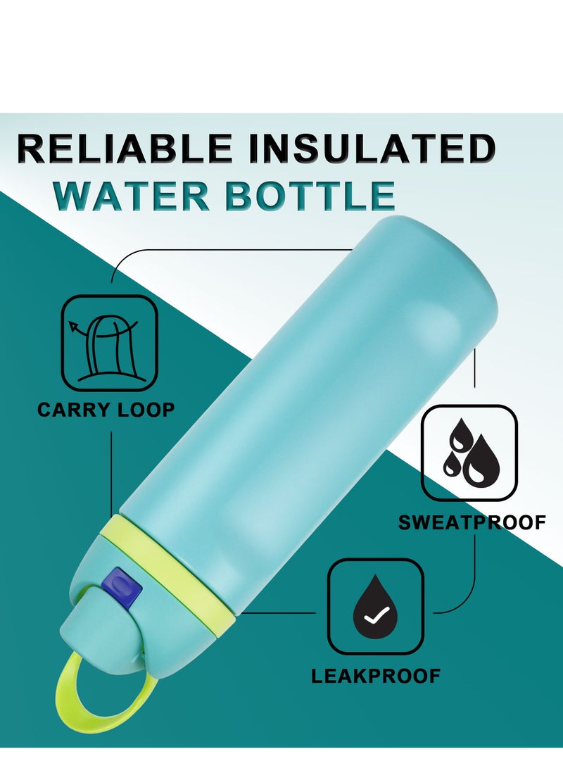 GIFUBOWA Vacuum Insulated Stainless Steel 24oz Water Bottle Leak Proof Easy to Open Metal Thermos for Sports and Yoga - Image 5