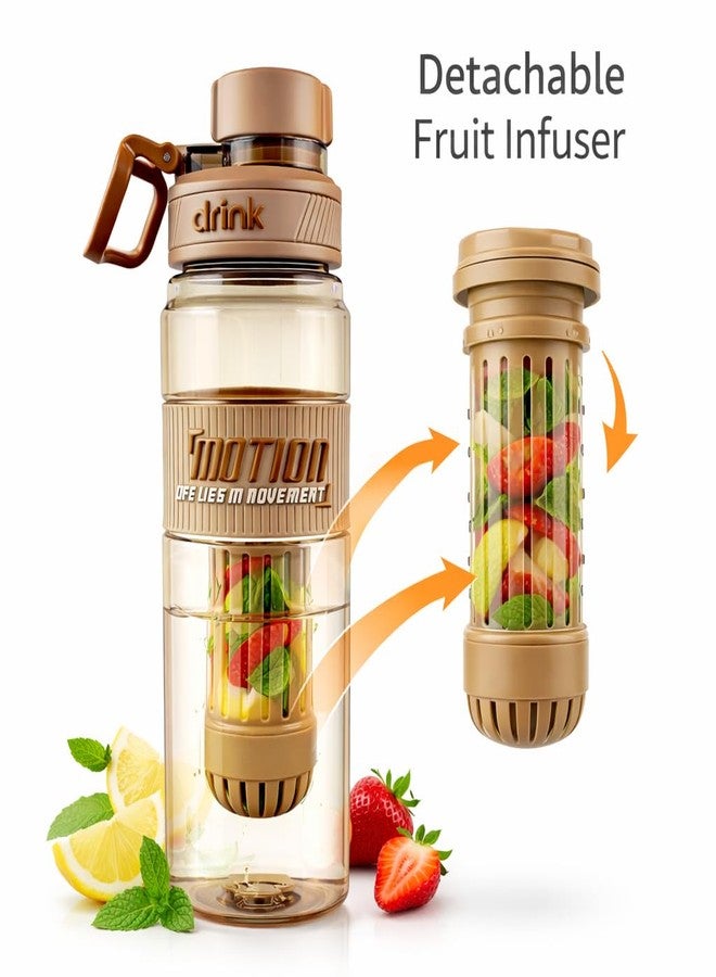 Vasukie Detachable Food Infuser Water Bottle | BPA-Free, Food Grade & Reusable | Leakproof Wide Mouth Bottle | Freezer & Fridge Safe | Durable & Stylish for Gym, Travel & Kitchen (Infuser Bottle) - Image 2