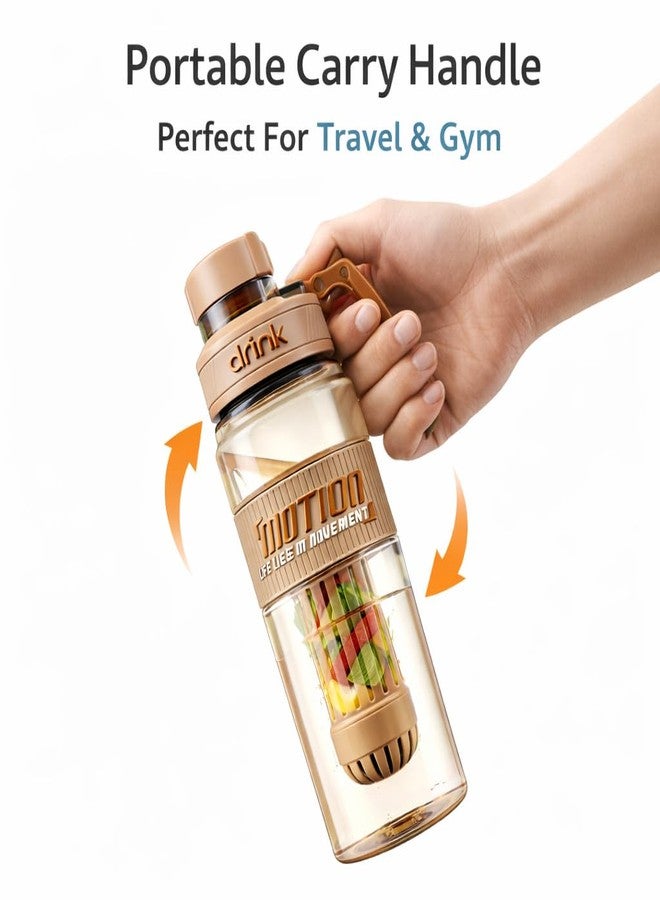 Vasukie Detachable Food Infuser Water Bottle | BPA-Free, Food Grade & Reusable | Leakproof Wide Mouth Bottle | Freezer & Fridge Safe | Durable & Stylish for Gym, Travel & Kitchen (Infuser Bottle) - Image 5