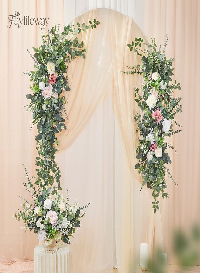 Faylifeway 120 Pcs 4 Kinds Mixed Faux Eucalyptus Stems, Baby Breath Flowers Artificial Bulk with Greenery Stems for DIY Bouquets Wedding Home Floral Greenery Decor - Image 5