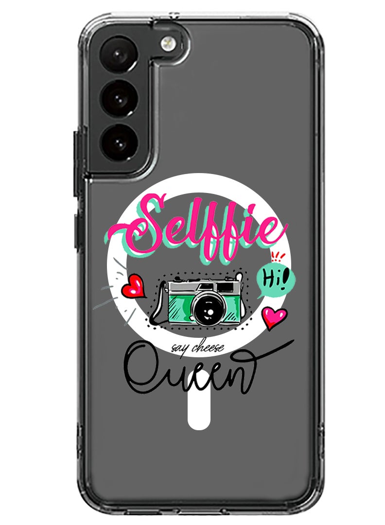 Theodor Magnetic Case for Samsung Galaxy S23 6.1-inch Compatible with MagSafe Wireless Charging, Shockproof Phone Bumper Cover Selfie queen copy - Image 1