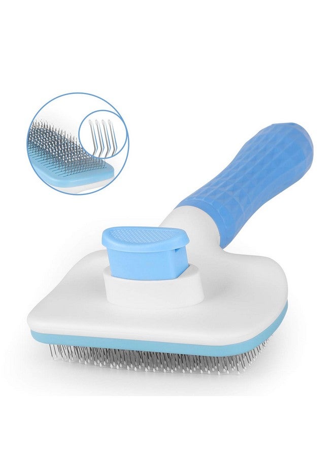 Self-Cleaning Hard Bristle Slicker Grooming Brush For Long- And Short-Haired Shedding Tangles And Gently Deshedding Grooming Comb Ideal For Dogs And Puppies - Color As Per Available - Image 1