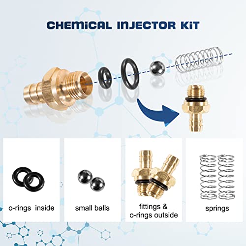 Camoo Pressure Washer Chemical Soap Injector Kit Fits for Briggs & Stratton, Homelite, Ryobi & Husky Replaces 190593GS 190635GS & 203640GS (2 Set) - Image 4
