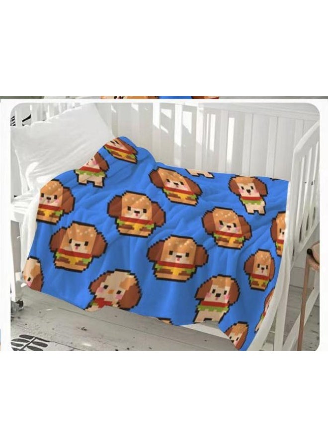 general Baby and children's cartoon flannel thin blanket (warm and comfortable, suitable for sleep, game use) 70cm*100cm - Image 1