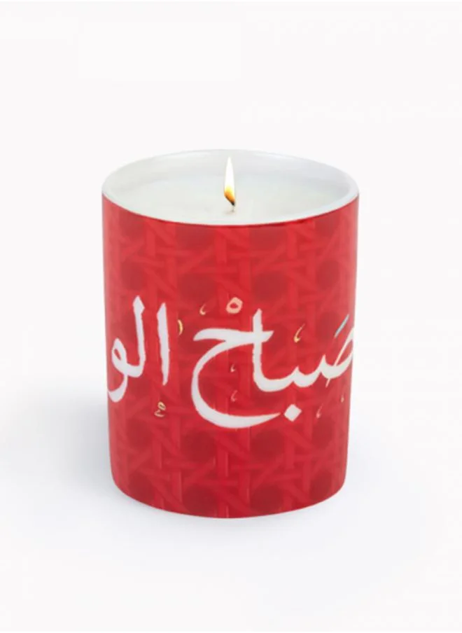 صلصال شمعة خيزران ورد الإرث - ٦٠ جم