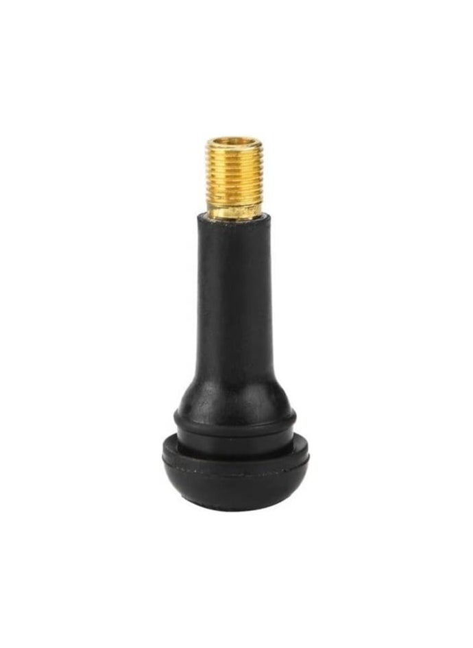 بيعتكلها TR414 سيقان صمامات إطارات مطاطية بدون أنابيب قابلة للتركيب السريع لإطارات السيارات والدراجات النارية وملحقات عجلات المركبات الرباعية (عبوة من 5 قطع)  - Image 3