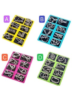 Nine Series Children's Educational Toys Primary School Students Untie Lock Release Children's Space Hands-on Educational Toys-Color:Unbutton Type A+type B+type C+type D