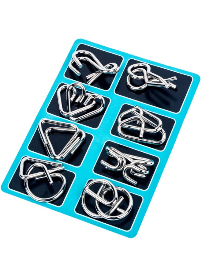 Generic - Nine Series Children's Educational Toys Primary School Students Untie Lock Release Children's Space Hands-on Educational Toys-Color:Unbutton Type A+type B+type C+type D - Image 1