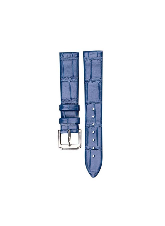 Perfii Genuine Leather Replacement Band for Samsung Galaxy Watch4 42/46mm Royal Blue - Image 2