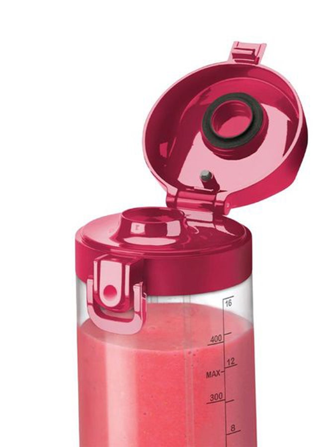 nutribullet Portable Blender for Protein Shake, Smoothie, Frozen Fruit & Ice, Tritan Plastic, BPA-Free with Handled Sip Lid, USB-C Rechargeable 2200mAh Battery, Dishwasher Safe Parts, 475 ml 100 W NB-PB475M Magenta - Image 4