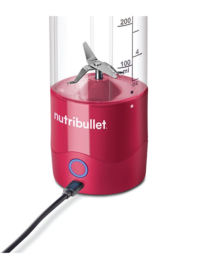 nutribullet Portable Blender for Protein Shake, Smoothie, Frozen Fruit & Ice, Tritan Plastic, BPA-Free with Handled Sip Lid, USB-C Rechargeable 2200mAh Battery, Dishwasher Safe Parts, 475 ml 100 W NB-PB475M Magenta - Image 5