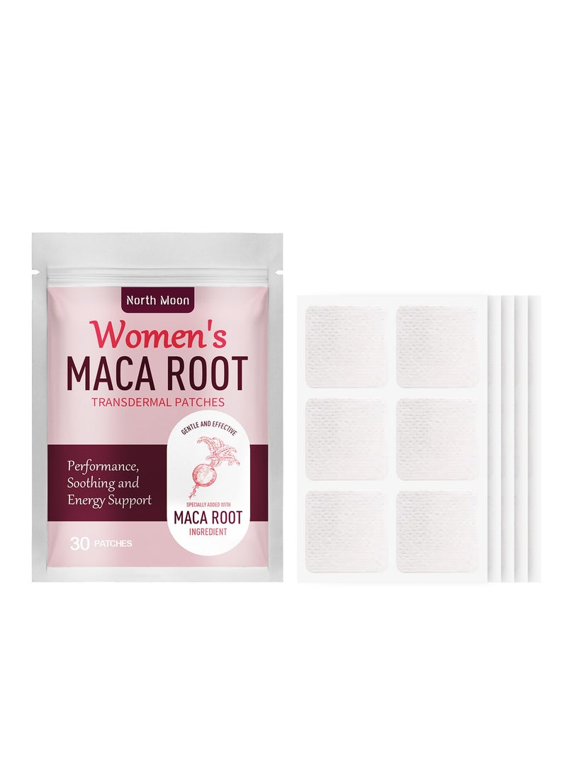 NORTH MOON Women's Maca Root Transdermal Patches, 30 Patches, Is A Natural Beauty Supplement - Image 1