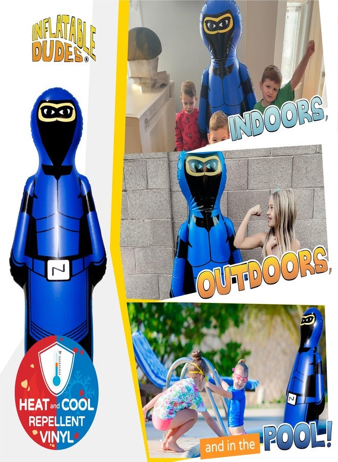 INFLATABLE DUDES Ninja Toy 63 Inches -Kids Punching Bag | Already Filled with Sand| Bop Bag | Inflatable Bopper | Boxing | Ninja Birthday Party | Punching Bag for Kids- (Heavy Hitters Nobi) - Image 2