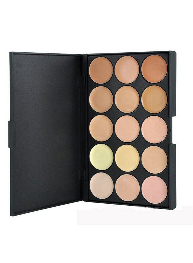 Pure Vie 15 Colors Hydrating Cream Concealer Palette, Pure Vie Long Lasting Full Coverage Correcting Concealer Palette Foundation Camouflage Makeup Contour Kit for Conceals Corrects Dark Circles Acne Blemish#2 - Image 1
