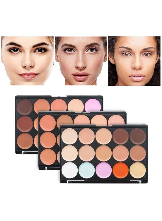 Pure Vie 15 Colors Hydrating Cream Concealer Palette, Pure Vie Long Lasting Full Coverage Correcting Concealer Palette Foundation Camouflage Makeup Contour Kit for Conceals Corrects Dark Circles Acne Blemish#2 - Image 2