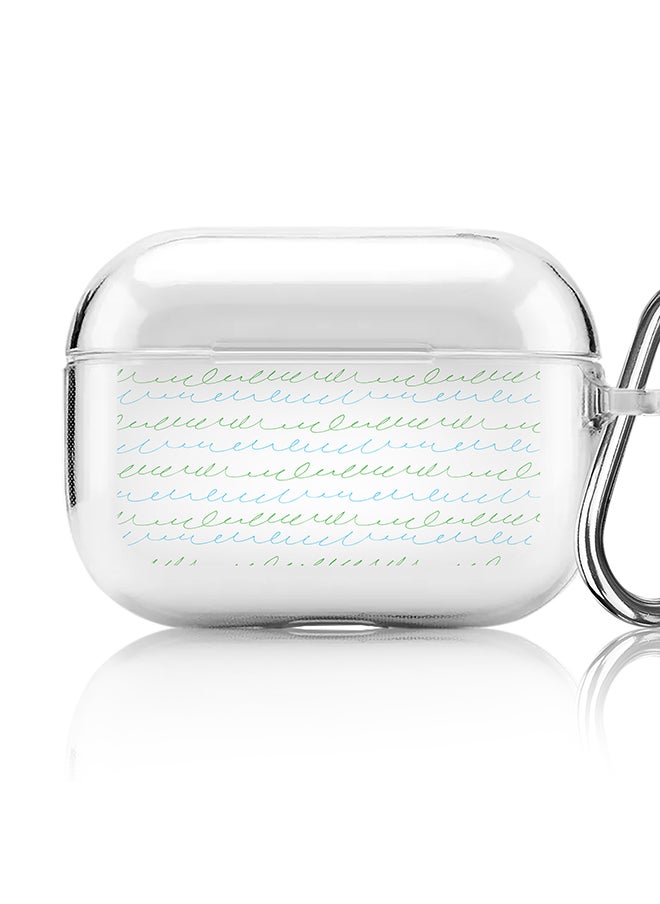 Stylizedd - Classic Clear printed Case for Apple AirPods Pro 2nd Generation Thin Transparent Cover [Designed for Apple AirPods Pro 2nd Generation] - Cursive Story - Image 1