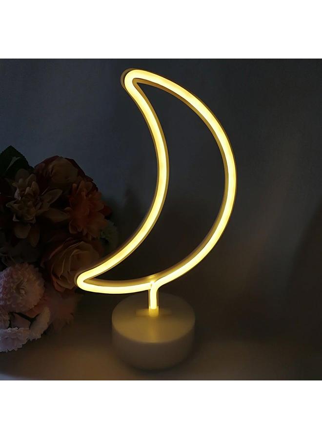 Lightning Neon Signs LED Light With Holder Base Yellow 25.0x23.8x5.5cm  - Image 2
