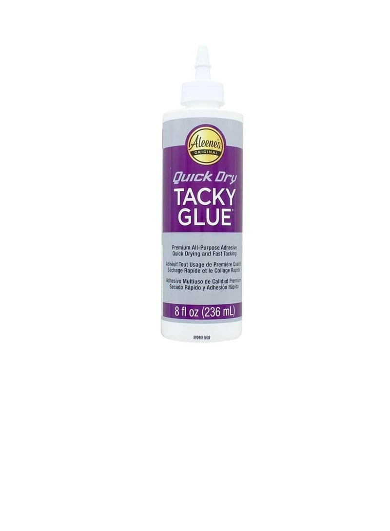 Aleene's Quick Dry Tacky Glue 8oz - Image 1
