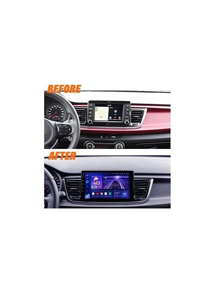 SHEZA STAR ستيريو سيارة أندرويد لكيا ريو 2015 2016 2017 2018 6 جيجابايت رام 128 جيجابايت روم يدعم بطاقة SIM، Apple Carplay، Mirror-Link Wi-Fi BT، راديو GPS للملاحة، شاشة لمس IPS مقاس 9 بوصات مع كاميرا احتياطية متضمنة - Image 2