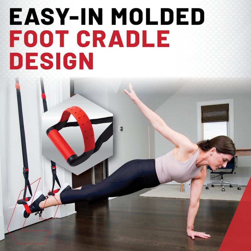 Lifeline Jungle Gym XT Body Weight Suspension Trainer System â€“ Patented Split Anchor, Full-Body Workout, Lightweight Home Suspension Training Kit for Home Gym, Workout Equipment - Image 5