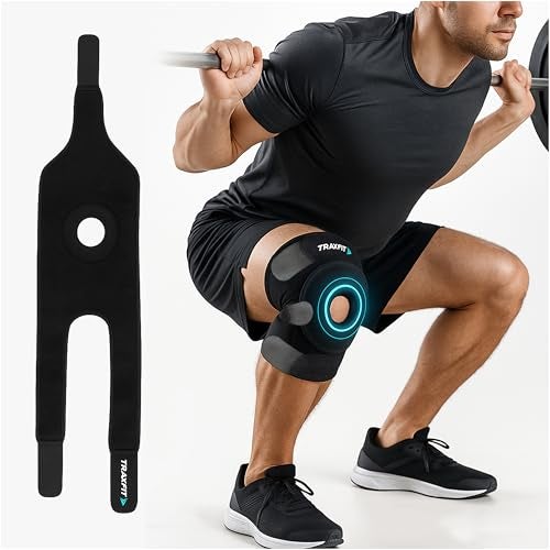 TRAXFIT™ Knee Cap for Men Pain Relief | Knee Support for Men Gym | Knee Support for Women | Knee Braces for Knee Pain | Sports & Running Injury Recovery | Adjustable, Breathable & Comfortable | Universal Fit (Pack of 1) - Image 1