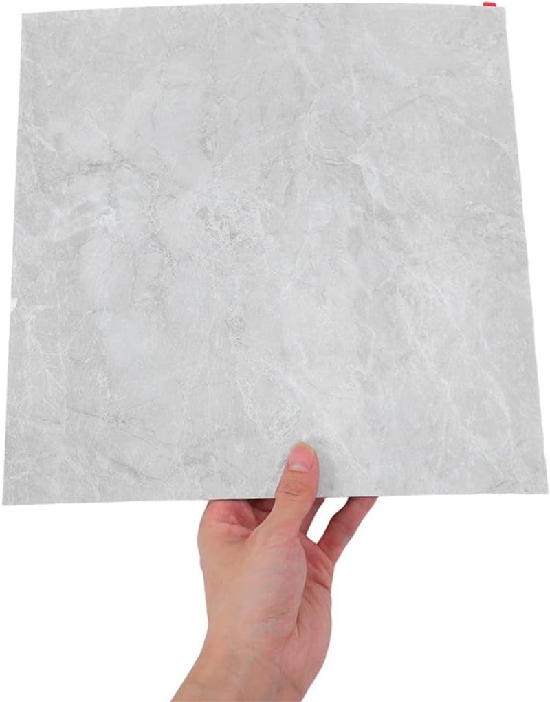 12pcs Waterproof Self-Adhesive Marble Pattern Tile Stickers 30x30cm Kitchen and Bathroom Backsplash Wall Tiles Peel and Stick Decals - Image 4