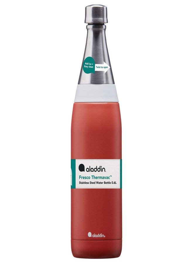 Aladdin Fresco Thermavac Stainless Steel Water Bottle 0.6L Terra Cotta - Leakproof - Keeps Cold for + 10 Hours - BPA-Free - Dishwasher Safe - Reusable Thermos Flask with Durable Finish - Image 4