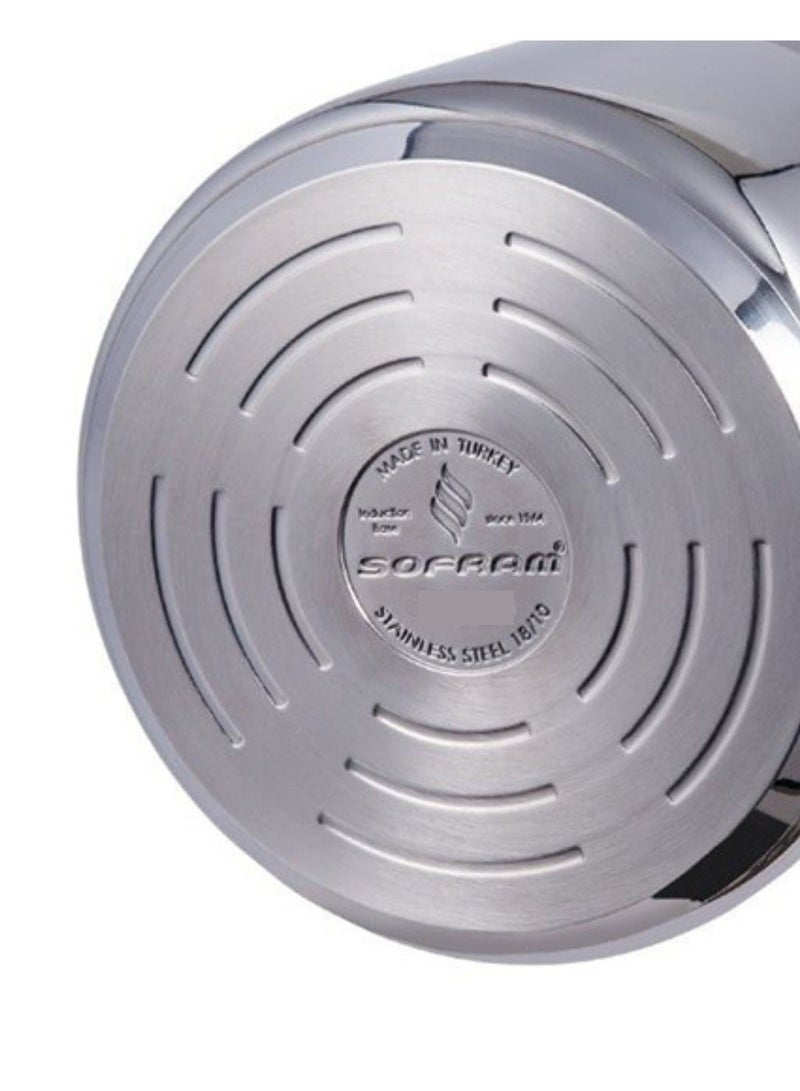 سوفرام وعاء حليب سوفرام استيل تركي مقاس 16 سم 2.35 لتر - Image 3