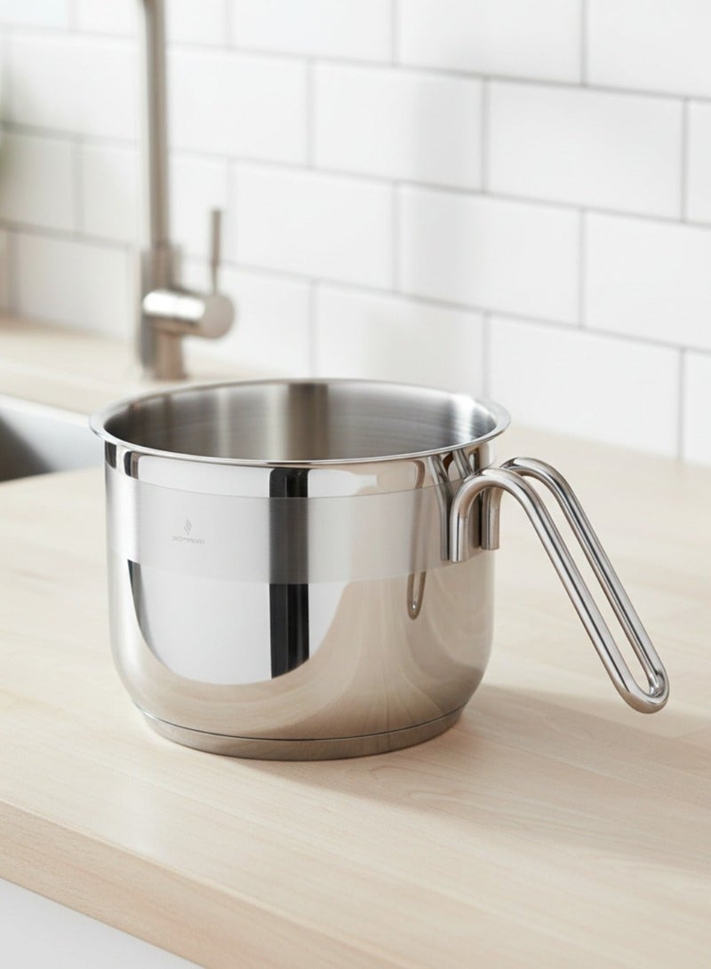 سوفرام وعاء حليب سوفرام استيل تركي مقاس 16 سم 2.35 لتر - Image 1