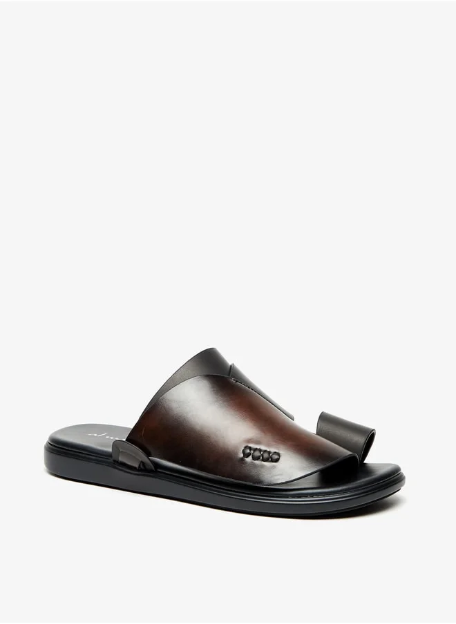Al Waha Men's Solid Slip-On Arabic Sandals
