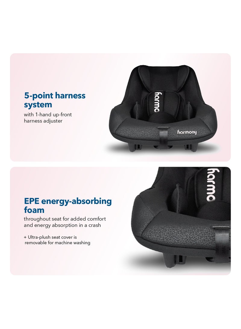 Harmony Finley Infant Car Seat | Rear-Facing Group 0+ | Birth to 13 kg | 5-Point Harness | ECE Certified | Canopy & Carry Handle - Image 5