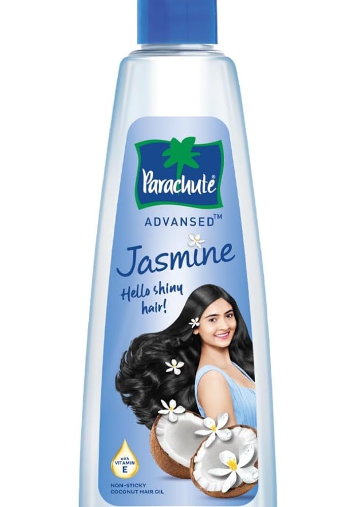 Parachute Jasmine Scented Hair Oil 200 ml - Nourishing Coconut Oil for Shiny Hair - Image 1
