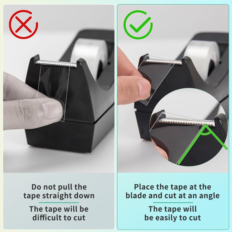 OWLKELA 12 Rolls Transparent Tape Refills, Clear Tape, All-Purpose Transparent Glossy Tape for Office, Home, School - Image 2